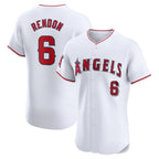 Los Angeles Angels #6 Anthony Rendon White Puhics Home Elite Player Jersey