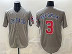 Chicago Cubs #3 Alex Bregman Grey Puhics Limited Stitched Jersey
