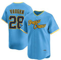 Milwaukee Brewers #28 Andrew Vaughn Powder Blue Puhics City Connect Limited Stitched Jersey
