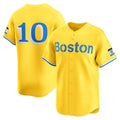 Boston Red Sox #10 Trevor Story Gold Puhics City Connect Limited Player Jersey