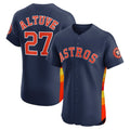 Houston Astros #27 Jose Altuve Navy Puhics Alternate 2 Elite Player Jersey