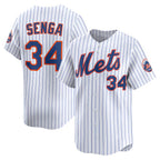 New York Mets #34 Kodai Senga White Puhics Home Limited Player Jersey