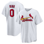 St. Louis Cardinals #0 Masyn Winn White Puhics Home Replica Jersey