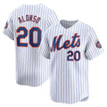 New York Mets #20 Pete Alonso White Puhics Home Limited Player Jersey