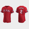 Texas Rangers #2 Marcus Semien Red Puhics Flex Base Stitched Jersey