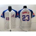 Atlanta Braves #23 Michael Harris II Number White Puhics 2023 City Connect Flex Base Stitched Jersey 2