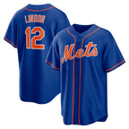 New York Mets #12 Francisco Lindor Royal Puhics Big & Tall Alternate Replica Player Jersey