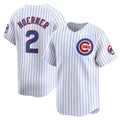 Chicago Cubs #2 Nico Hoerner White Puhics Home Limited Player Jersey