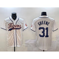 Detroit Tigers #31 Riley Greene White Puhics With Patch Cool Base Stitched Jersey