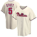 Philadelphia Phillies #5 Bryson Stott Cream Puhics Cool Base Stitched Jersey