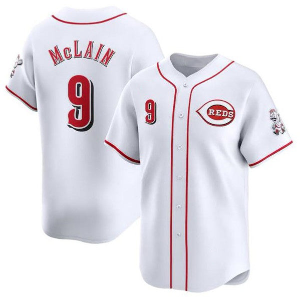 Cincinnati Reds #9 Matt McLain White Puhics Home Limited Stitched Jersey