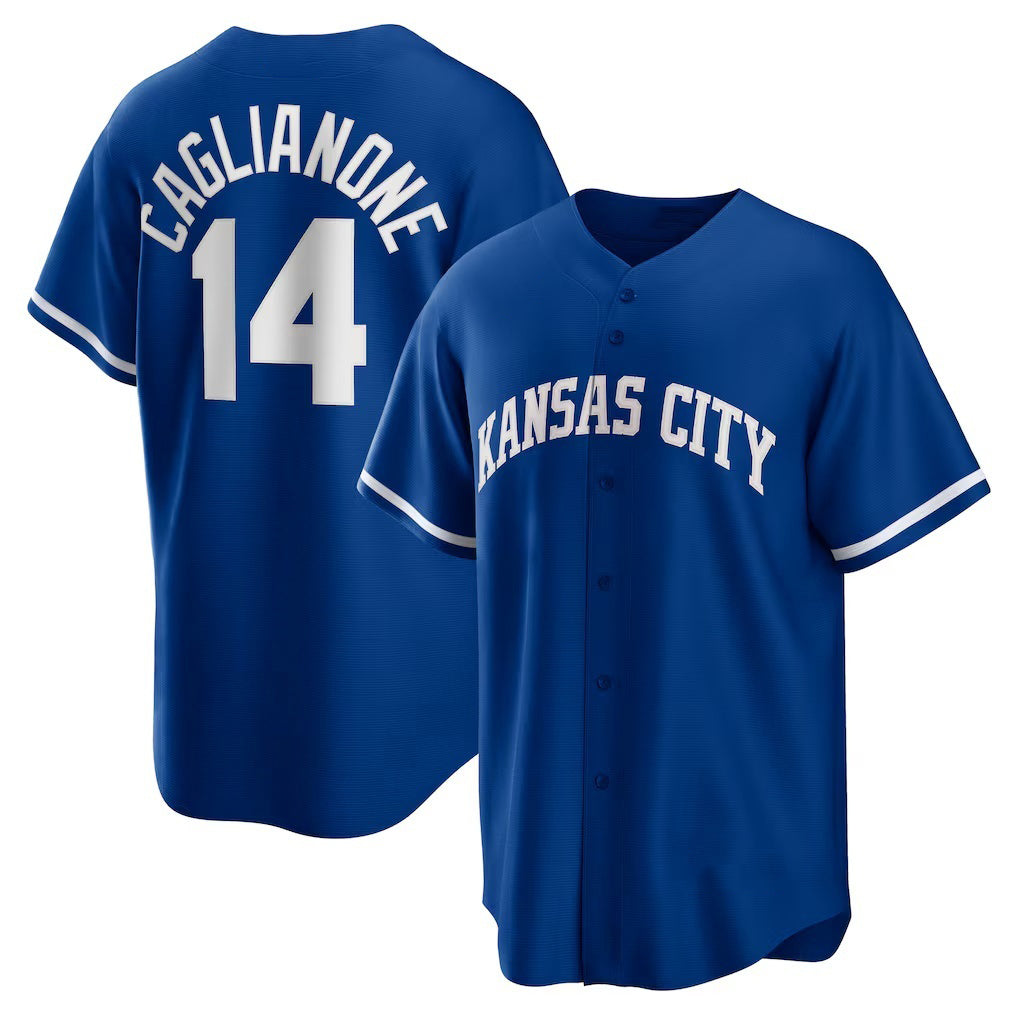 Kansas City Royals #14 Jac Caglianone Royal Puhics Alternate Replica Jersey