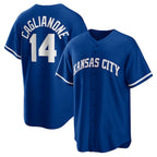 Kansas City Royals #14 Jac Caglianone Royal Puhics Alternate Replica Jersey