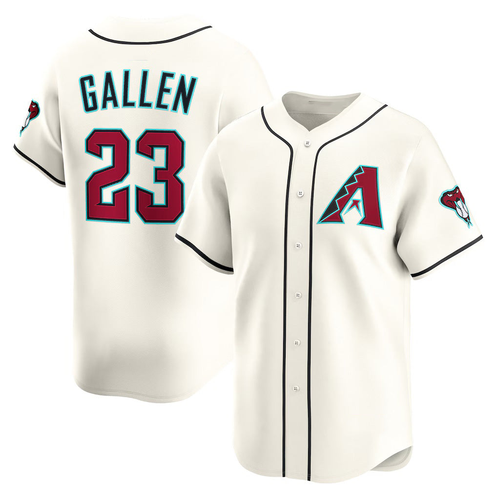 Arizona Diamondbacks #23 Zac Gallen Cream Puhics Home Limited Player Jersey
