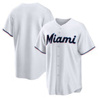 Miami Marlins White Puhics Home Replica Team Jersey