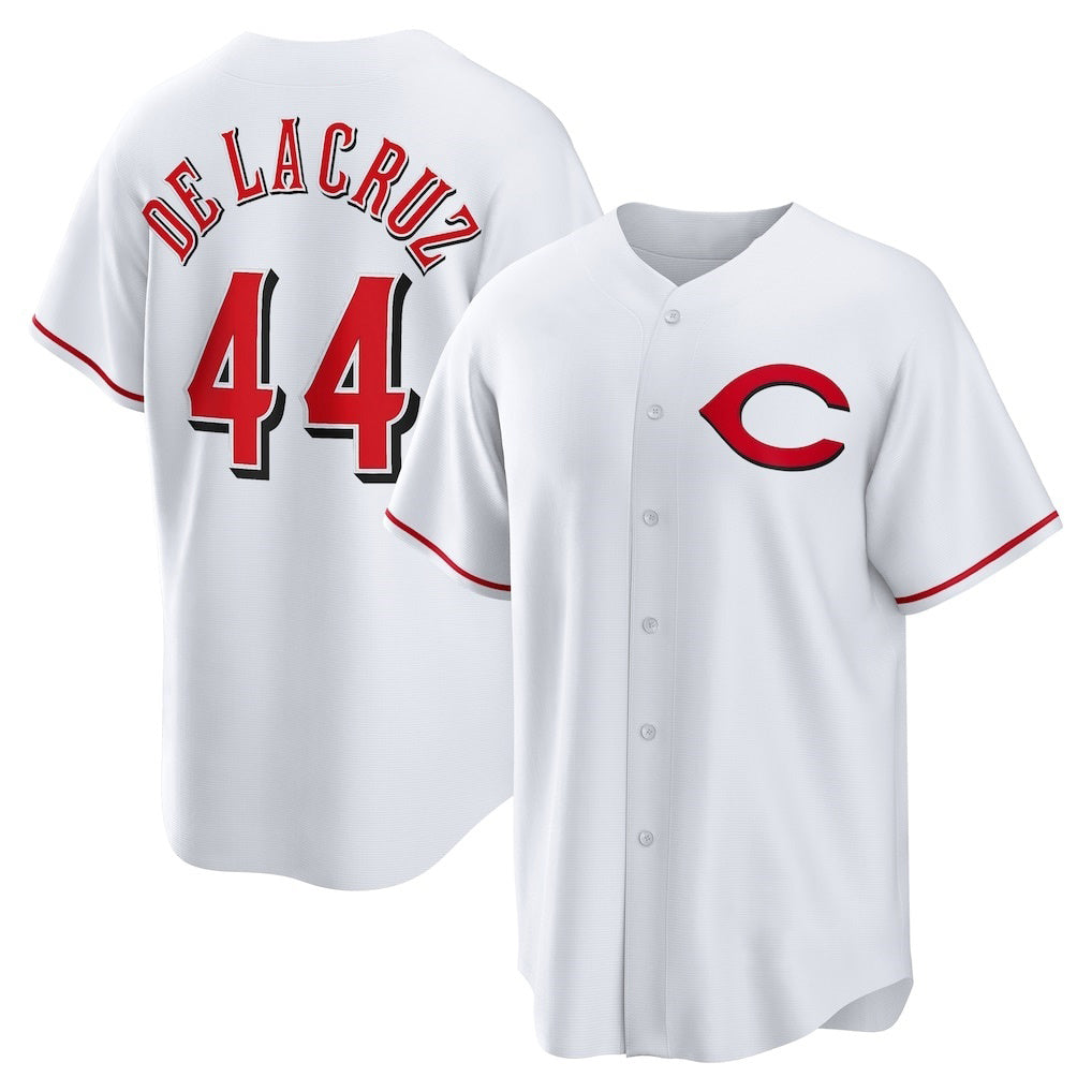 Cincinnati Reds #44 Elly De La Cruz White Puhics Alternate 2 Replica Jersey