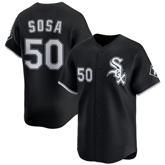 Chicago White Sox #50 Lenyn Sosa Black Puhics 2025 Alternate Limited Stitched Jersey