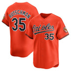 Baltimore Orioles #35 Adley Rutschman Orange Puhics 2nd Alternate Limited Player Jersey