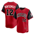 Chicago White Sox #12 Colson Montgomery Red Black Puhics 2025 City Connect Limited Stitched Jersey
