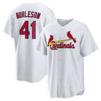 St. Louis Cardinals #41 Alec Burleson White Puhics Home Replica Jersey