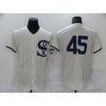 Chicago White Sox #45 Michael Jordan 2021 Cream Navy Puhics Field of Dreams Flex Base Stitched Jersey