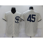 Chicago White Sox #45 Michael Jordan 2021 Cream Navy Puhics Field of Dreams Flex Base Stitched Jersey