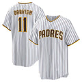 San Diego Padres #11 Yu Darvish White Puhics Home Replica Player Jersey