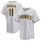 San Diego Padres #11 Yu Darvish White Puhics Home Replica Player Jersey