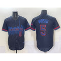 Toronto Blue Jays #5 Daulton Varsho Navy Puhics 2024 City Connect Limited Stitched Jersey