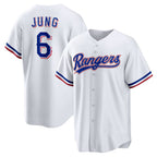 Texas Rangers #6 Josh Jung White Puhics Replica Player Jersey