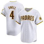 San Diego Padres #4 Blake Snell White Puhics 2024 Home Limited Stitched Jersey