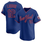 New York Mets #12 Francisco Lindor Royal Puhics Alternate Limited Player Jersey