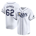 Tampa Bay Rays #62 Jonathan Aranda White Puhics Home Limited Stitched Jersey