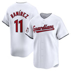 Cleveland Guardians #11 Jose Ramirez White Puhics Home Limited Player Jersey
