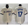 Los Angeles Dodgers #17 Shohei Ohtani Cream Puhics 2024 City Connect Limited Stitched Jersey 2