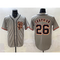 San Francisco Giants #26 Matt Chapman Gray Puhics Cool Base Stitched Jersey