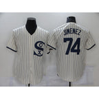 Chicago White Sox #74 Eloy Jimenez 2021 Cream Puhics Field of Dreams Name Cool Base Stitched Jersey