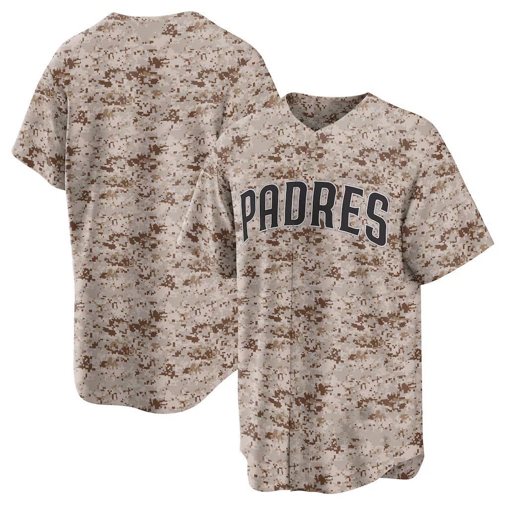 San Diego Padres Camo Puhics USMC Alternate Replica Team Jersey