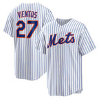 New York Mets #27 Mark Vientos White Puhics Home Replica Jersey