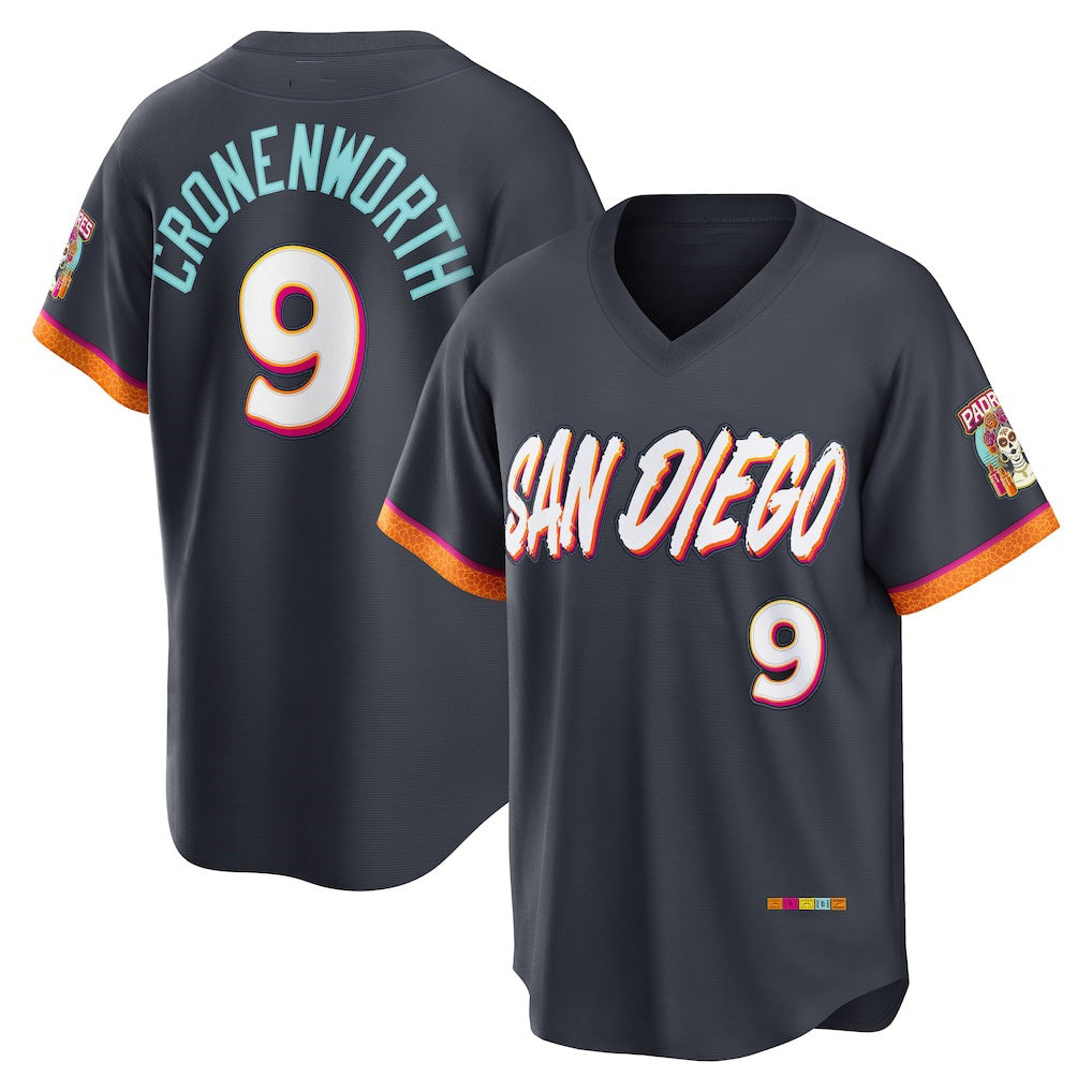 San Diego Padres #9 Jake Cronenworth Obsidian Puhics 2026 City Connect Stadium Jersey