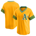 Oakland Athletics Gold Puhics Cooperstown Collection Limited Jersey