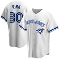 Toronto Blue Jays #30 Alejandro Kirk White Puhics Home Cooperstown Collection Player Jersey 2