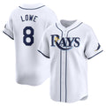 Tampa Bay Rays #8 Brandon Lowe White Puhics Home Limited Player Jersey