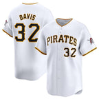 Pittsburgh Pirates #32 Henry Davis White Puhics Home Limited Stitched Jersey