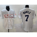 New York Yankees #7 Mickey Mantle White Puhics Bronx Graffiti Vapor Limited Stitched Jersey