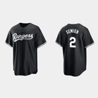Texas Rangers #2 Marcus Semien Black Puhics Cool Base Stitched Jersey