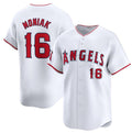 Los Angeles Angels #16 Mickey Moniak White Puhics Home Limited Stitched Jersey