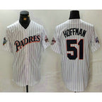 San Diego Padres #51 Trevor Hoffman White Puhics Pinstripe Jersey