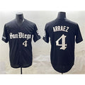 San Diego Padres #4 Luis Arraez Black Puhics Gothic Edition Vapor Limited Stitched Jersey