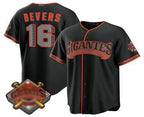 San Francisco Giants #16 Rafael Devers Black Puhics 2026 Alternate Stadium Stitched Jersey